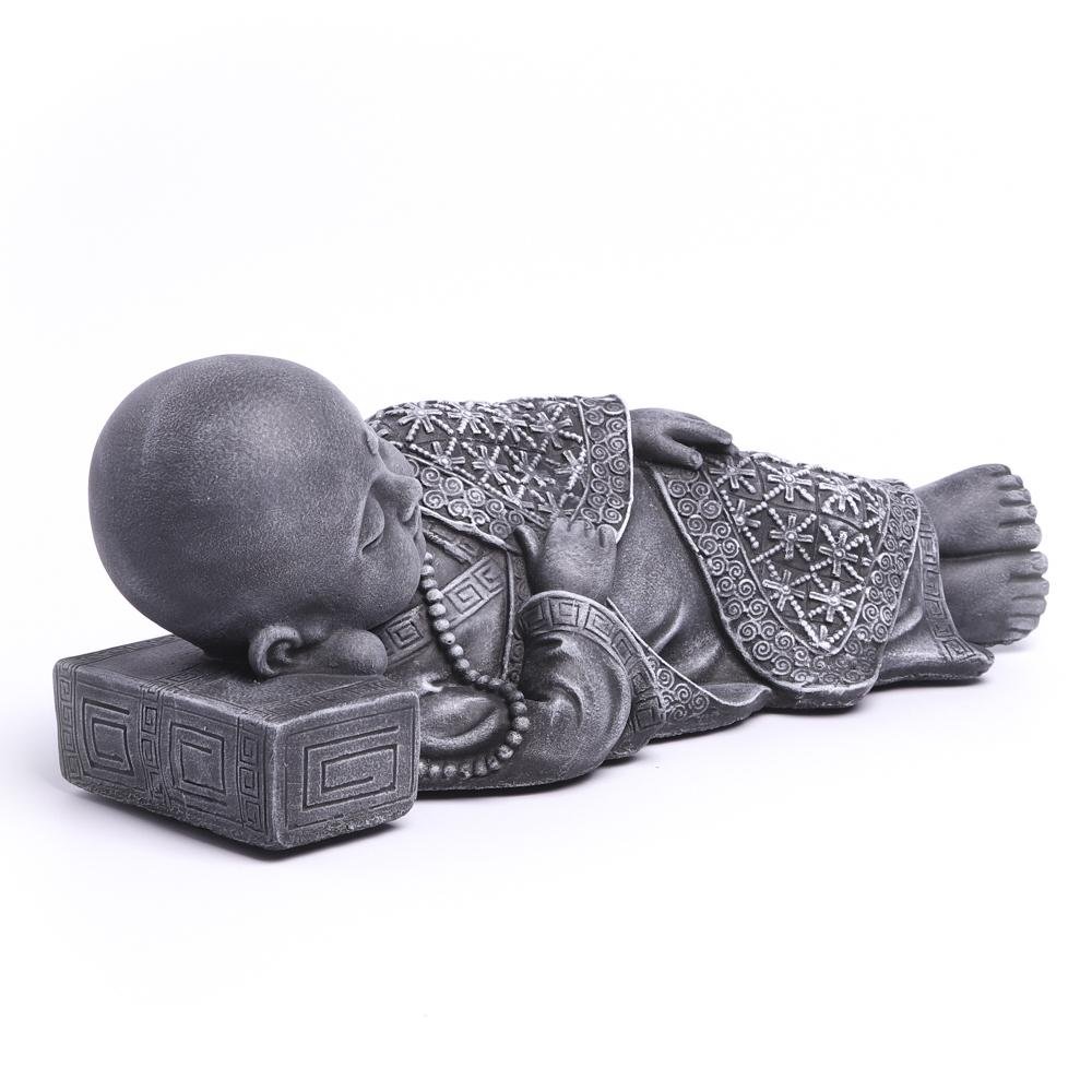 buddha-figur-liegend-tiefes kunsthandwerk-grau