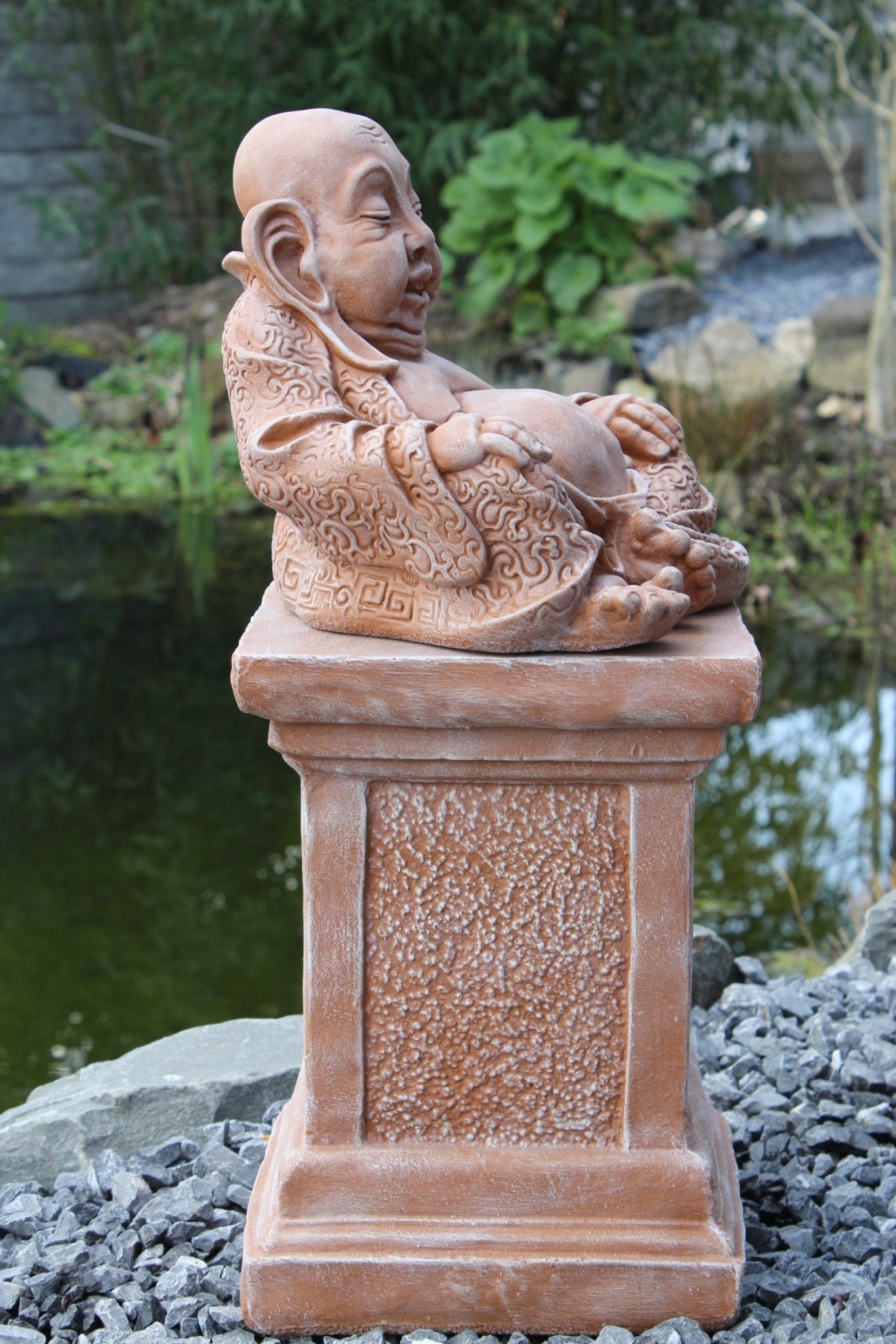 Buddha Uluwatu auf Säule - Tiefes Kunsthandwerk