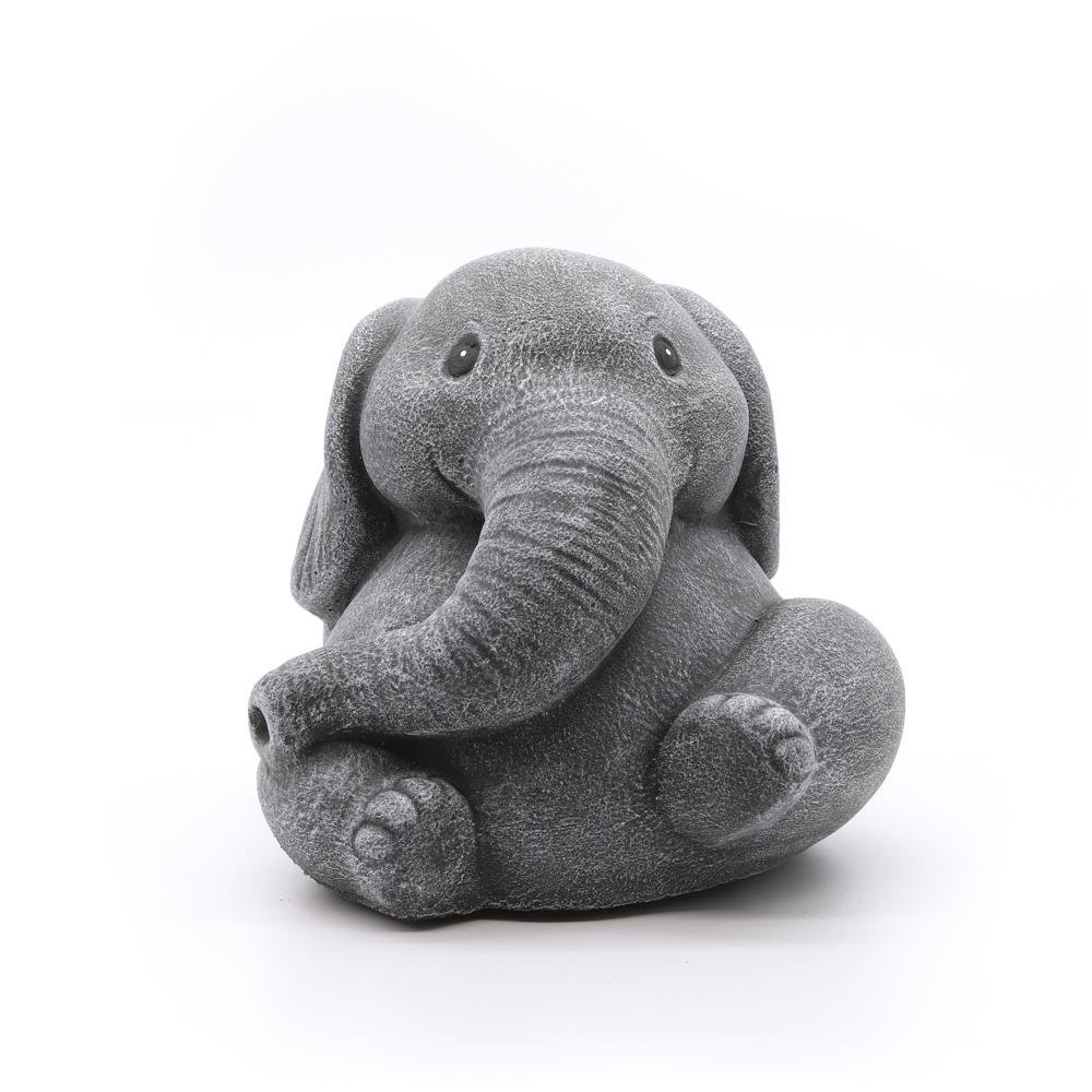 Elefant sitzend - Tiefes Kunsthandwerk